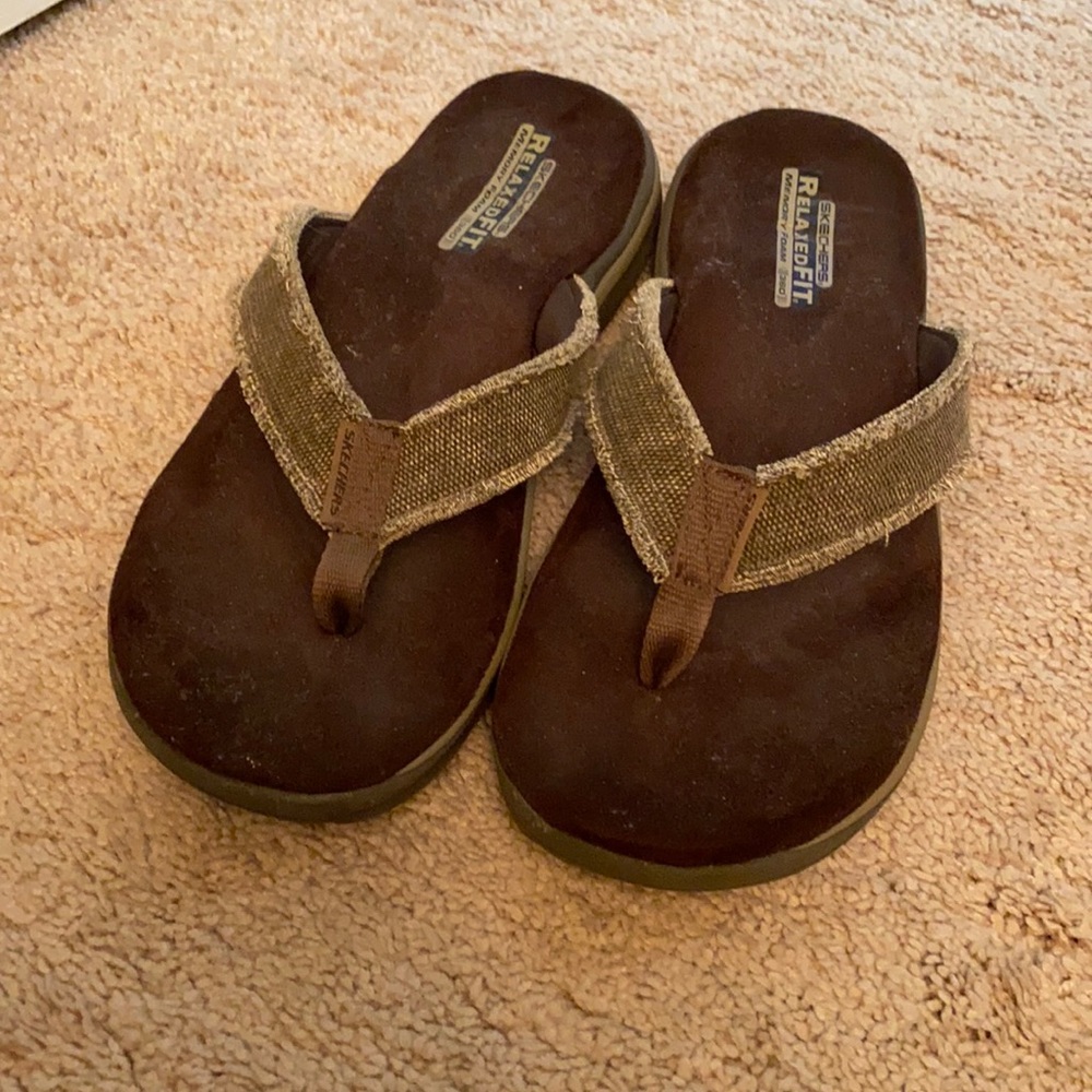 Memory Foam Sketchers Flip Flops